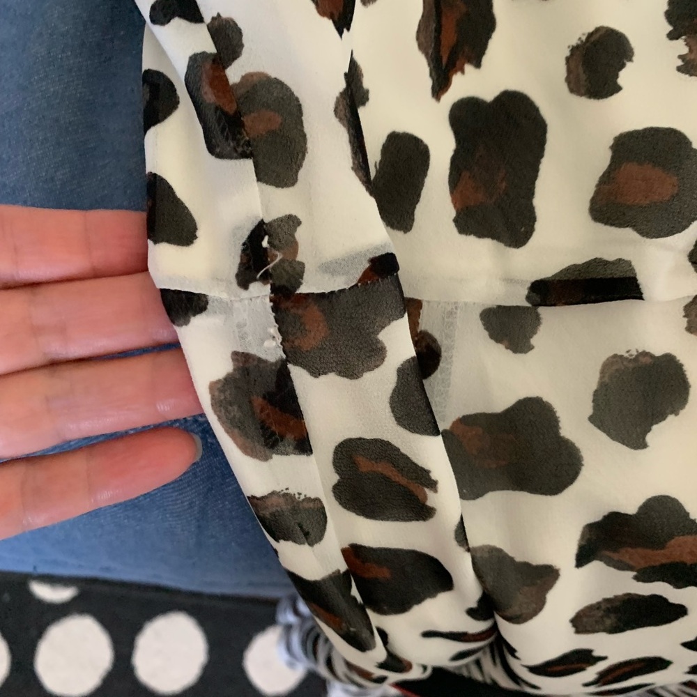 Kate Young For Target Leopard Print Dress with Red Accent - Picture 7 of 9